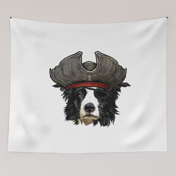Item preview, Border Collie Pirate designed and sold by whyitsme.