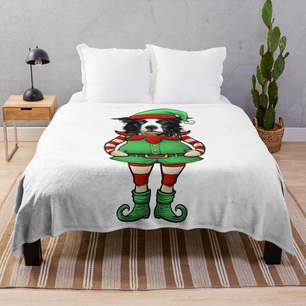 Item preview, Border Collie Christmas Elf designed and sold by whyitsme.