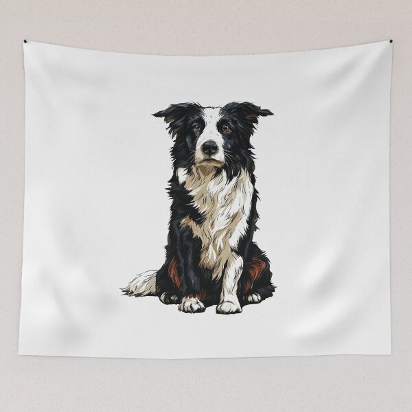 Item preview, Border Collie Dog Illustration designed and sold by whyitsme.
