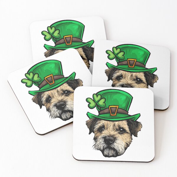 Item preview, Funny St Patricks Day Border Terrier Dog designed and sold by whyitsme.