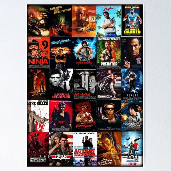 Item preview, 1980s Action Movie Classics designed and sold by Fed Up Design & Creation.
