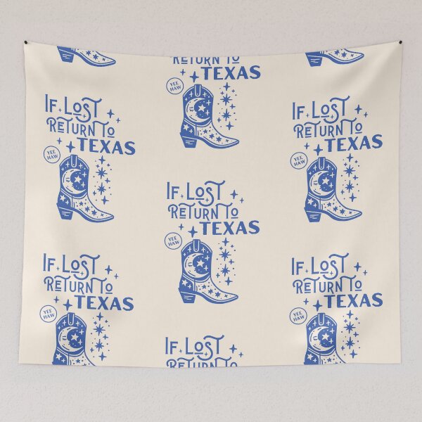 Item preview, Texas Love Cowboy Boot If Lost Return To Texas Moon and Stars designed and sold by Neeshki.