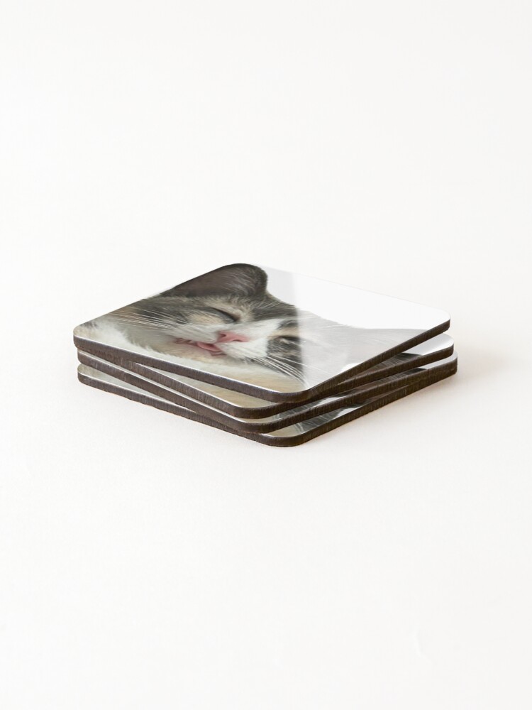 Thumbnail 4 of 5, Coasters (Set of 4), Monkey blep designed and sold by Riskogabs.