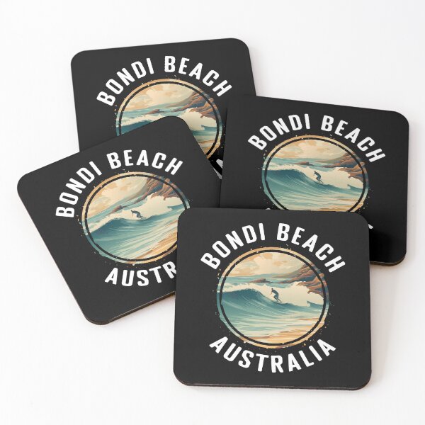 Item preview, Bondi Beach - Australia (with White Lettering) designed and sold by VelvetRoom.