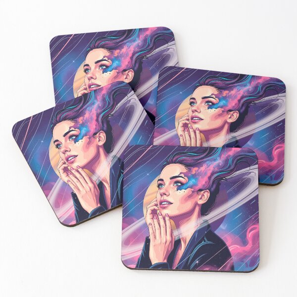 Item preview, All Dolled Up Solaris Queen — Vibrant Pop Art Collage of a Celestial Woman designed and sold by  Ojo de Lilith.
