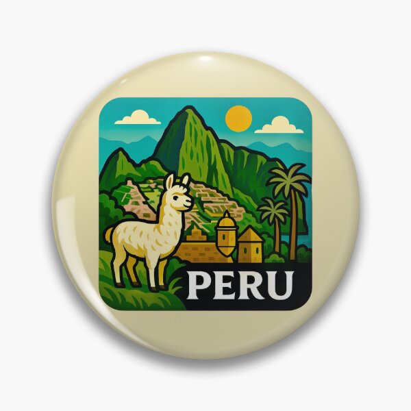 Item preview, Peru – Llama at Machu Picchu designed and sold by Myra365Art.