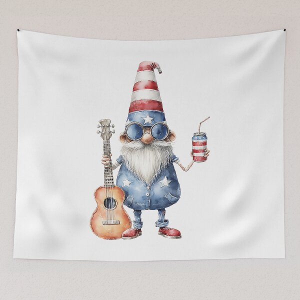 Item preview, Patriotic Dwarf Musician designed and sold by dharanna.