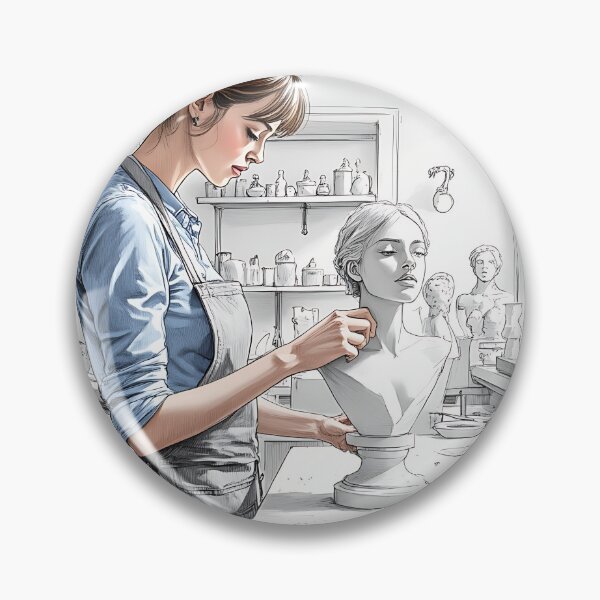 Item preview, Transforming Vision into Form; Crafting Dreams: The Artistry of a Female Sculptor designed and sold by Creative-RE.