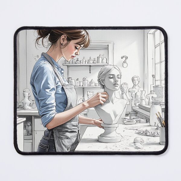 Item preview, Transforming Vision into Form; Crafting Dreams: The Artistry of a Female Sculptor designed and sold by Creative-RE.