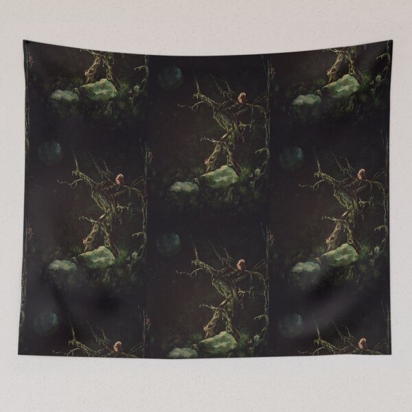 Item preview, Gothic Fantasy Forest Environment Original Watercolor Painting: Witchy Aesthetic Wall Art to dive into your Spooky fantasycore wall decor designed and sold by Monica Laipple.