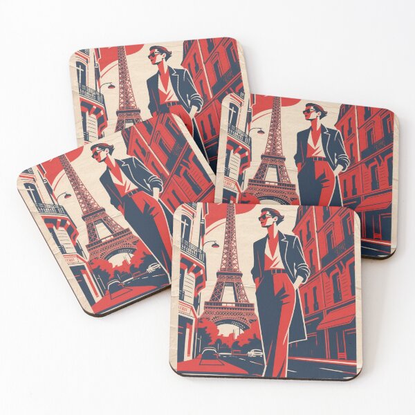Item preview, Elegant Person Paris Street in Retro Hope Style designed and sold by HoopeStylee.