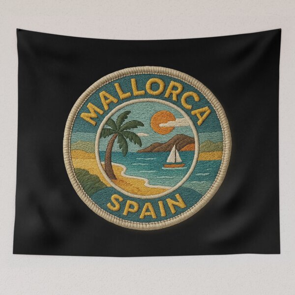 Item preview, Mallorca Breeze – Sunset Coastline & Sailboat Charm designed and sold by Girih.