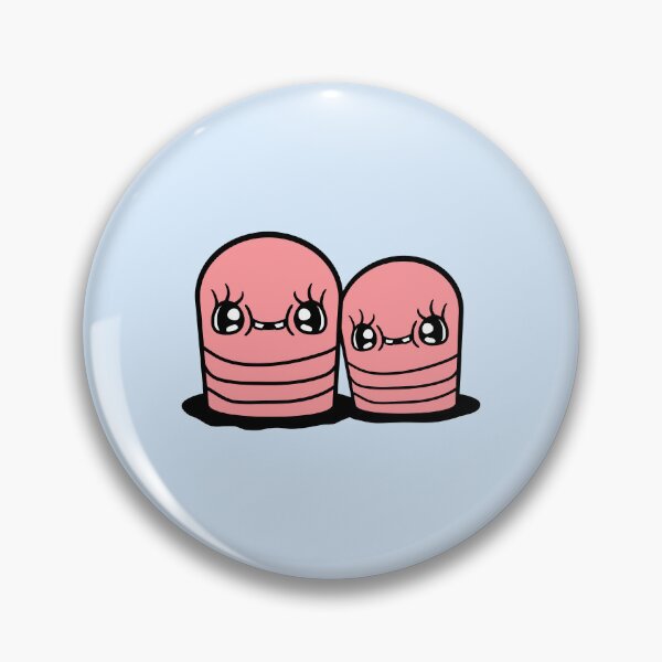 Item preview, 2 Worm Couple Love Friends Cute Team Ground Hole designed and sold by shirt-o-mat.