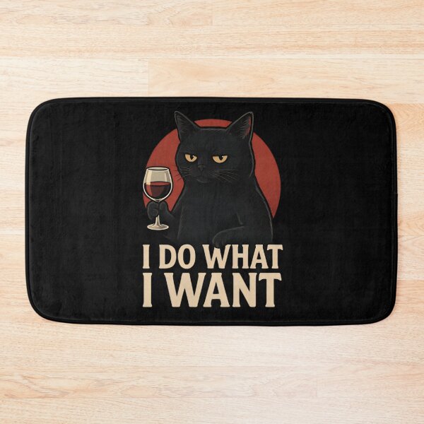 Item preview, Sarcastic Wine Cat Quote Art designed and sold by Amr Siam.