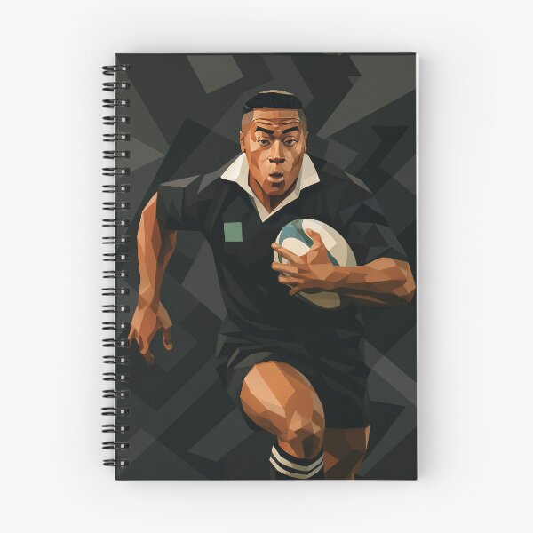 Item preview, Jonah Lomu New Zealand Rugby Icon Vector Art designed and sold by kakarikihill.