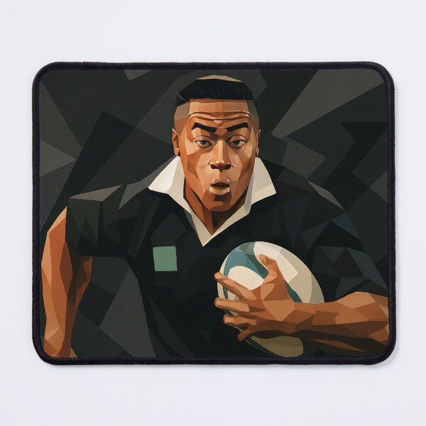 Item preview, Jonah Lomu New Zealand Rugby Icon Vector Art designed and sold by kakarikihill.
