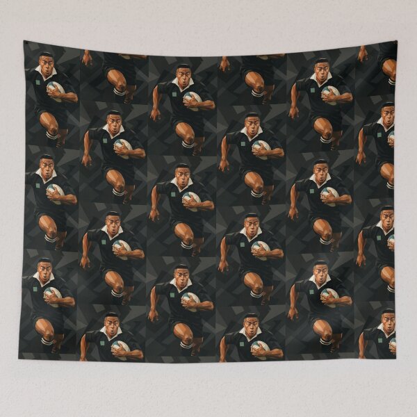 Item preview, Jonah Lomu New Zealand Rugby Icon Vector Art designed and sold by kakarikihill.