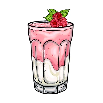 Artwork thumbnail, Creamy Raspberry Milkshake! by Hello-Cuties