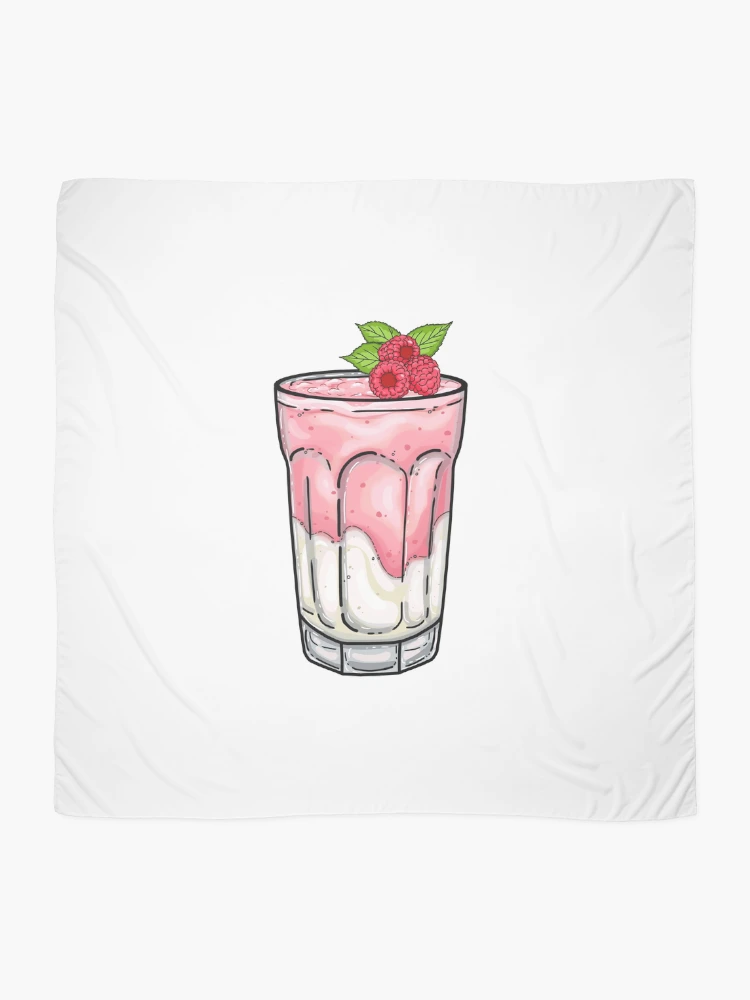 Thumbnail 2 of 3, Scarf, Creamy Raspberry Milkshake! designed and sold by Hello-Cuties.