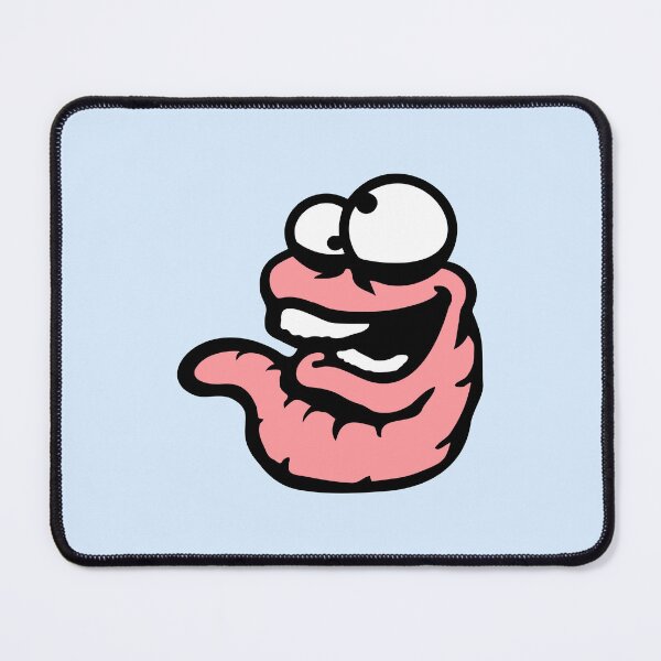 Item preview, Worm Crazy Weird Happy Fun Grimace Squint Eyes designed and sold by shirt-o-mat.