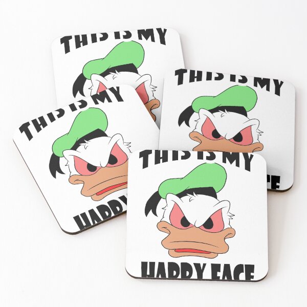 Item preview, Donald Duck Angry Grumpy This Is My Happy Face designed and sold by NABIL EL HAKIMI.