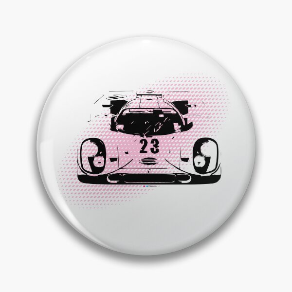 Artikelvorschau, Porsche, rosa Rennwagen, 917, rosa Supersportwagen, Originalkunst entworfen und verkauft von Cary Brüecher.