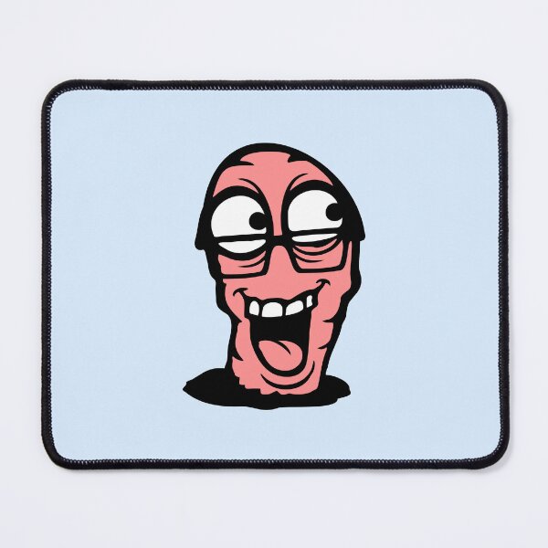 Item preview, Worm Nerd Geek Smart Horn-rimmed Glasses Laugh Fun designed and sold by shirt-o-mat.