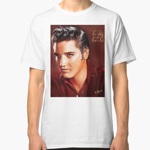 Elvis Presley Illustration The all time greatest hits. Classic T-Shirt