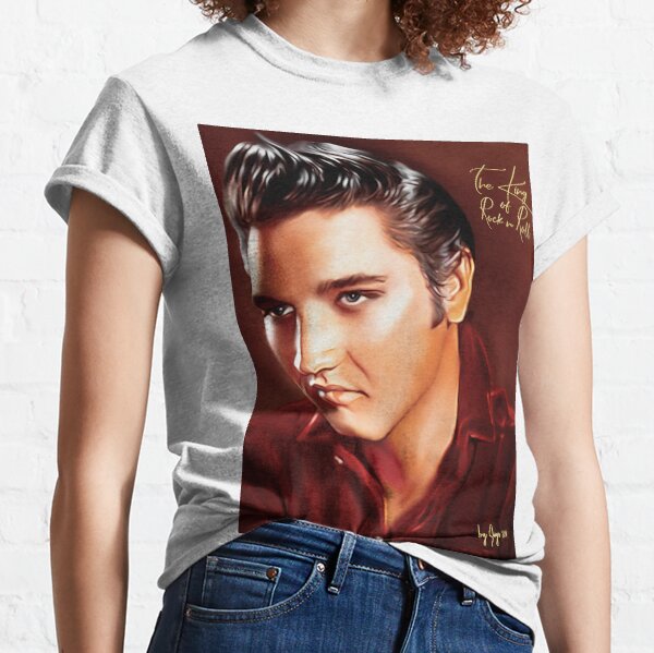 Elvis Presley Illustration The all time greatest hits. Classic T-Shirt