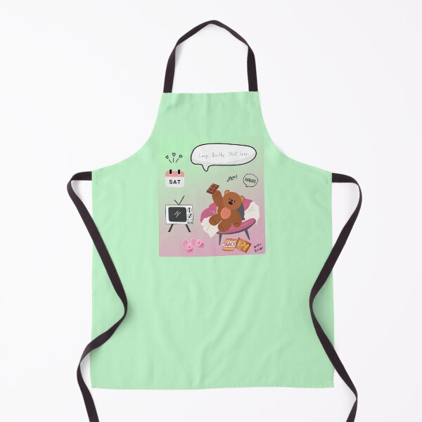 Item preview, Lazy. Guilty. Still Lazy. | Mono Bear Weekly Mood Series ( Gradation Square Background )  designed and sold by mintmono-studio.