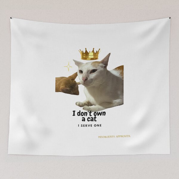 Item preview, Meowjesty approves designed and sold by Chickyhaus.