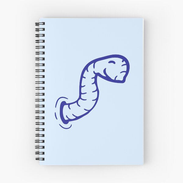 Item preview, Worm Wormhole Side Hole Happy Cute Comic Smile designed and sold by shirt-o-mat.