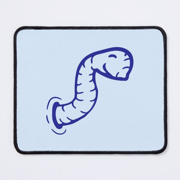 Item preview, Worm Wormhole Side Hole Happy Cute Comic Smile designed and sold by shirt-o-mat.