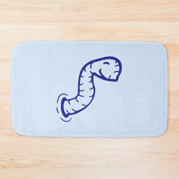Item preview, Worm Wormhole Side Hole Happy Cute Comic Smile designed and sold by shirt-o-mat.