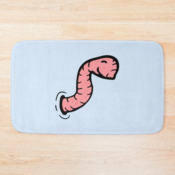 Item preview, Worm Wormhole Side Hole Happy Cute Comic Smile designed and sold by shirt-o-mat.