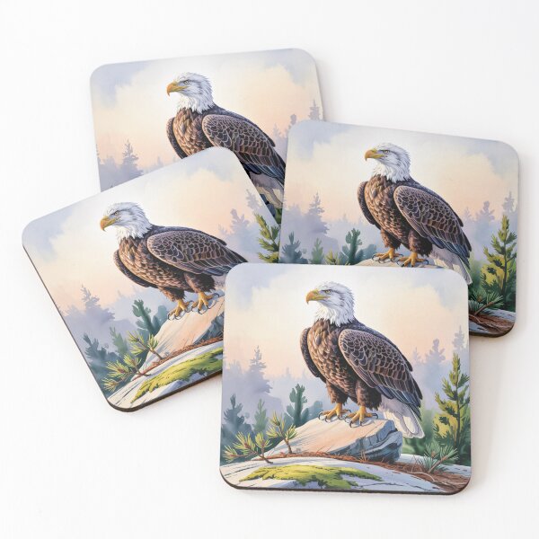 Item preview, Bald Eagle on Rock designed and sold by theartfulaspie.