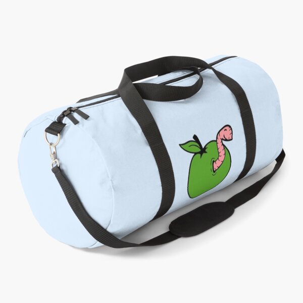 Item preview, Worm Apple Eating Fruit Wormhole Hole Cute Smile designed and sold by shirt-o-mat.