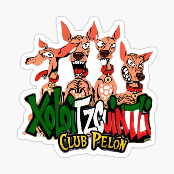 Item preview, Logotipo del Club Pelón xoloitzcuintli de XoloWear24  designed and sold by XoloWear24.