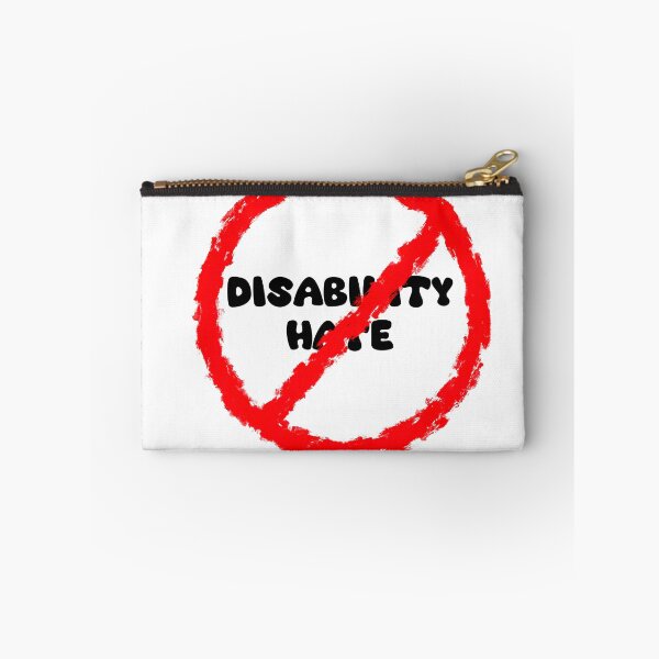 Item preview, No disability hate red designed and sold by LaurenEhretArt.