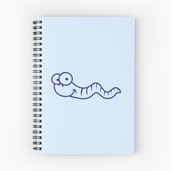 Item preview, Worm Little Funny Crawling Happy Smile Comic Drawing designed and sold by shirt-o-mat.