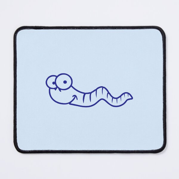 Item preview, Worm Little Funny Crawling Happy Smile Comic Drawing designed and sold by shirt-o-mat.