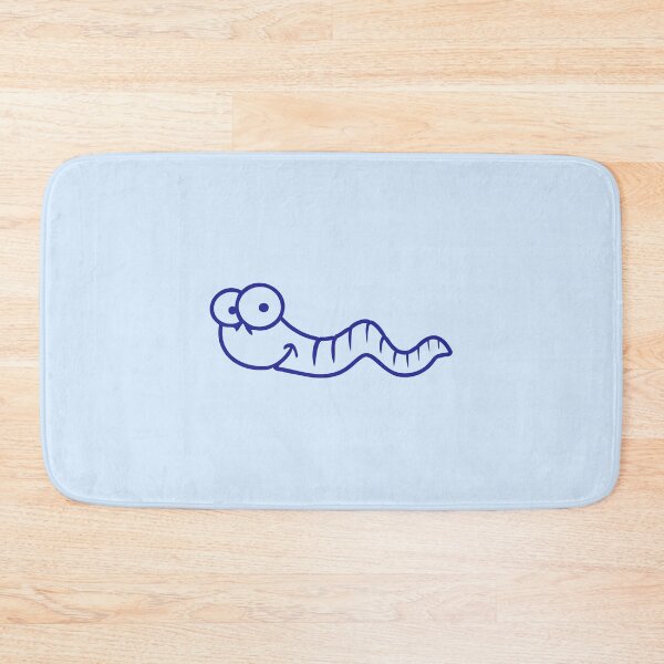 Item preview, Worm Little Funny Crawling Happy Smile Comic Drawing designed and sold by shirt-o-mat.