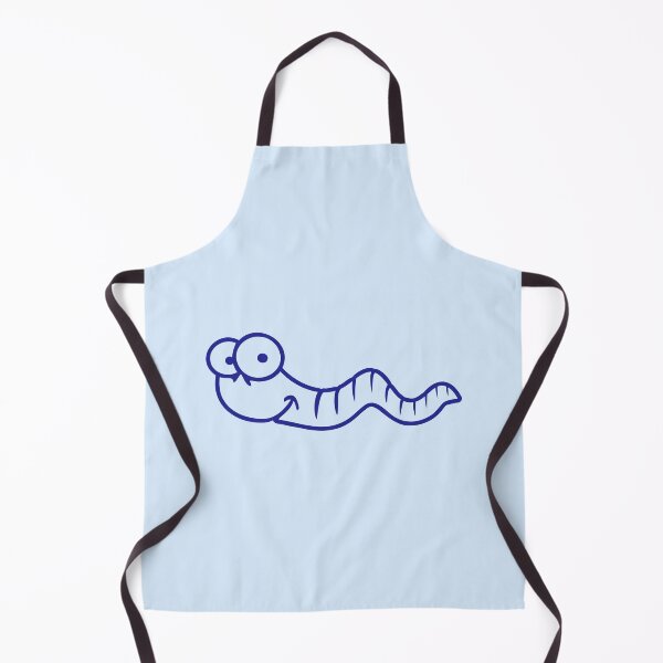 Item preview, Worm Little Funny Crawling Happy Smile Comic Drawing designed and sold by shirt-o-mat.
