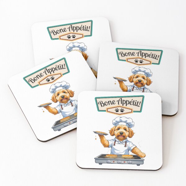 Item preview, Goldendoodle Chef Shirt – “Bone Appétit!” Funny Pancake Doodle Design designed and sold by Fredster1966.