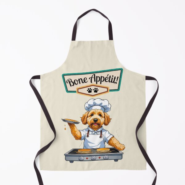 Item preview, Goldendoodle Chef Shirt – “Bone Appétit!” Funny Pancake Doodle Design designed and sold by Fredster1966.