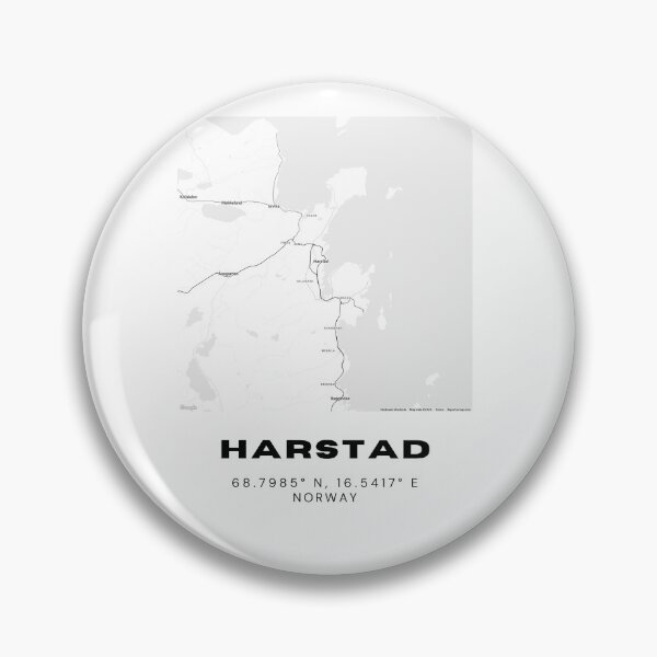Item preview, Harstad Minimalist Map – Northern Norway Poster designed and sold by RM-Journey.