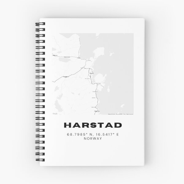Item preview, Harstad Minimalist Map – Northern Norway Poster designed and sold by RM-Journey.