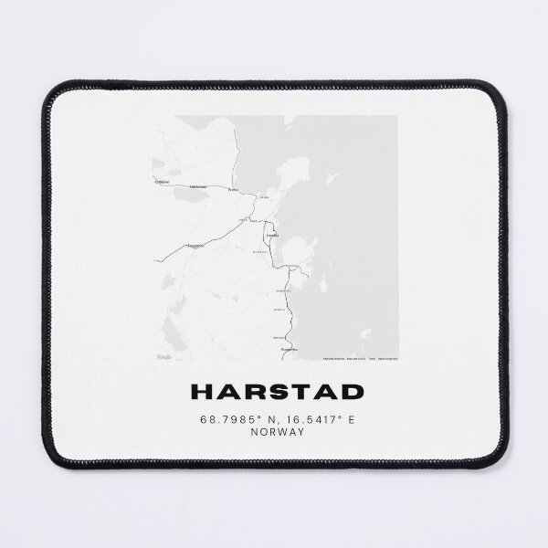 Item preview, Harstad Minimalist Map – Northern Norway Poster designed and sold by RM-Journey.