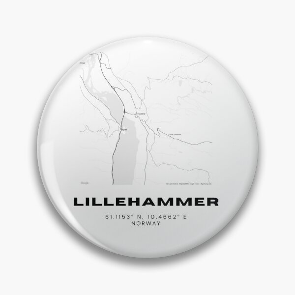 Item preview, Lillehammer Street Map – Norway Winter Town Art designed and sold by RM-Journey.