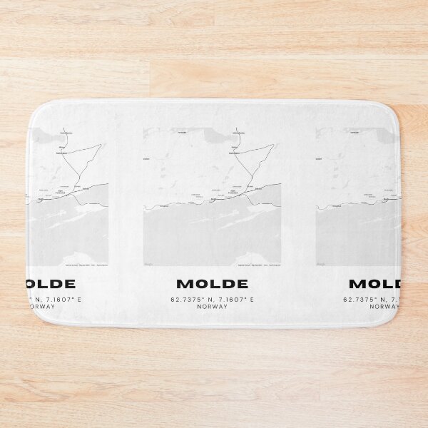 Item preview, Molde City Map – Norwegian Coastal Elegance designed and sold by RM-Journey.